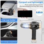 Belibuy 6-in-1 Handheld Cordless Car Vacuum Cleaner with Smart Display - 19000Pa Powerful Portable Solution for Home, Office, and Pet Care